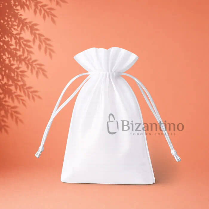 Bolsa Organza 10x15 Blanco