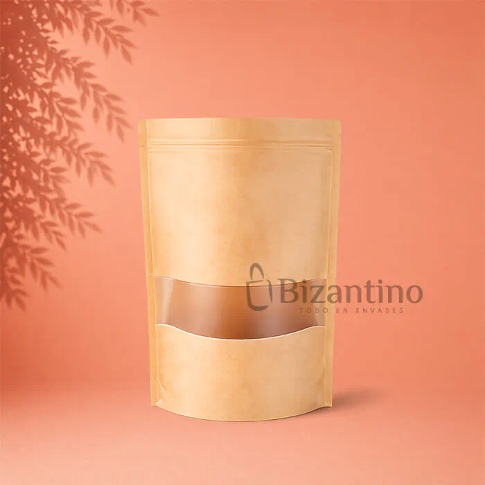 Saco Doypack con ventana 16x26 cm