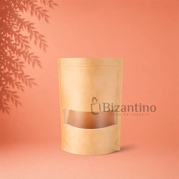 Saco Doypack con ventana 9x14 cm