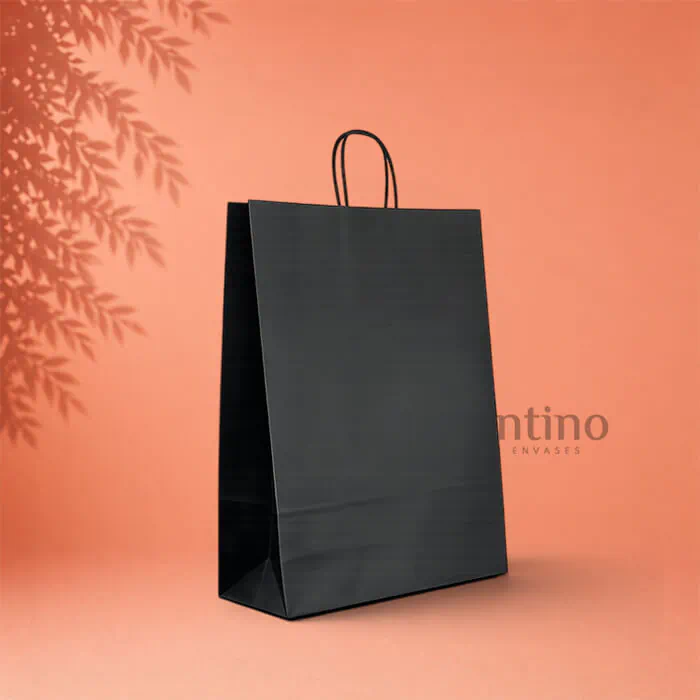 Bolsa kraft Negro 22x30x10