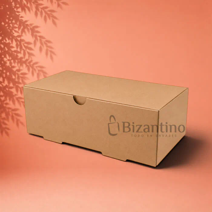 Caja kraft sin ventana 24.5x14x5.5 cm.